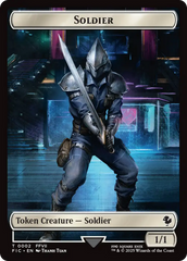 Soldier // Rebel Double-Sided Token [FINAL FANTASY Commander Tokens] | Boutique FDB TCG