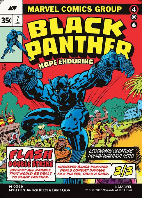 King T'Challa (Borderless) (0399) [Marvel Super Heroes] | Boutique FDB TCG