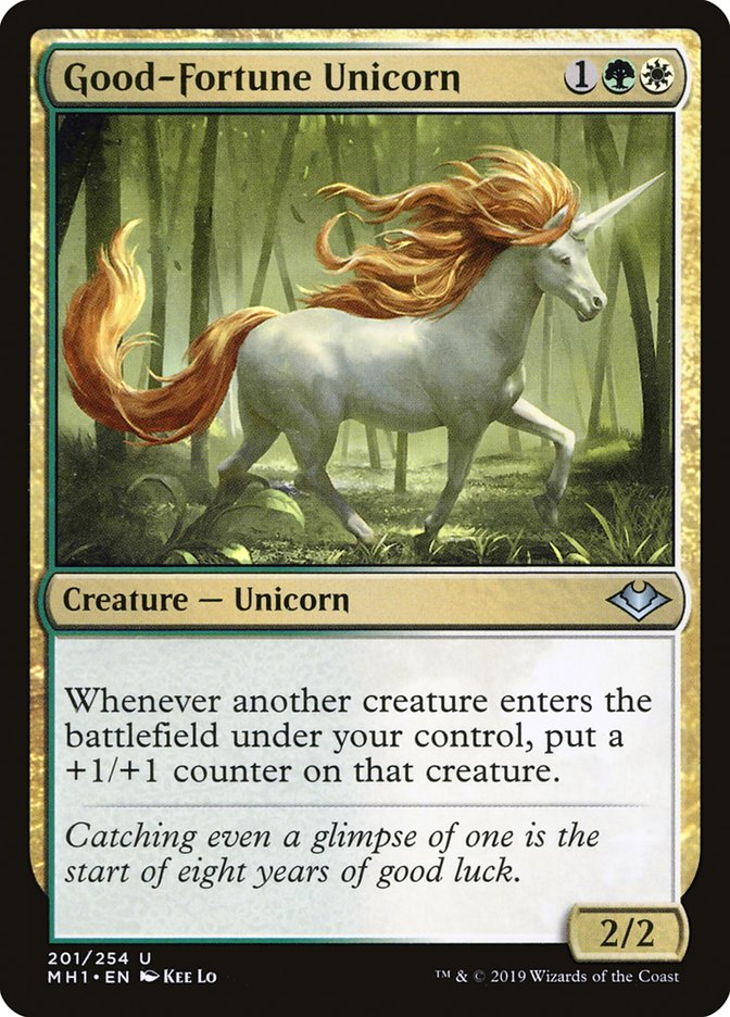 Good-Fortune Unicorn [Modern Horizons] | Boutique FDB TCG