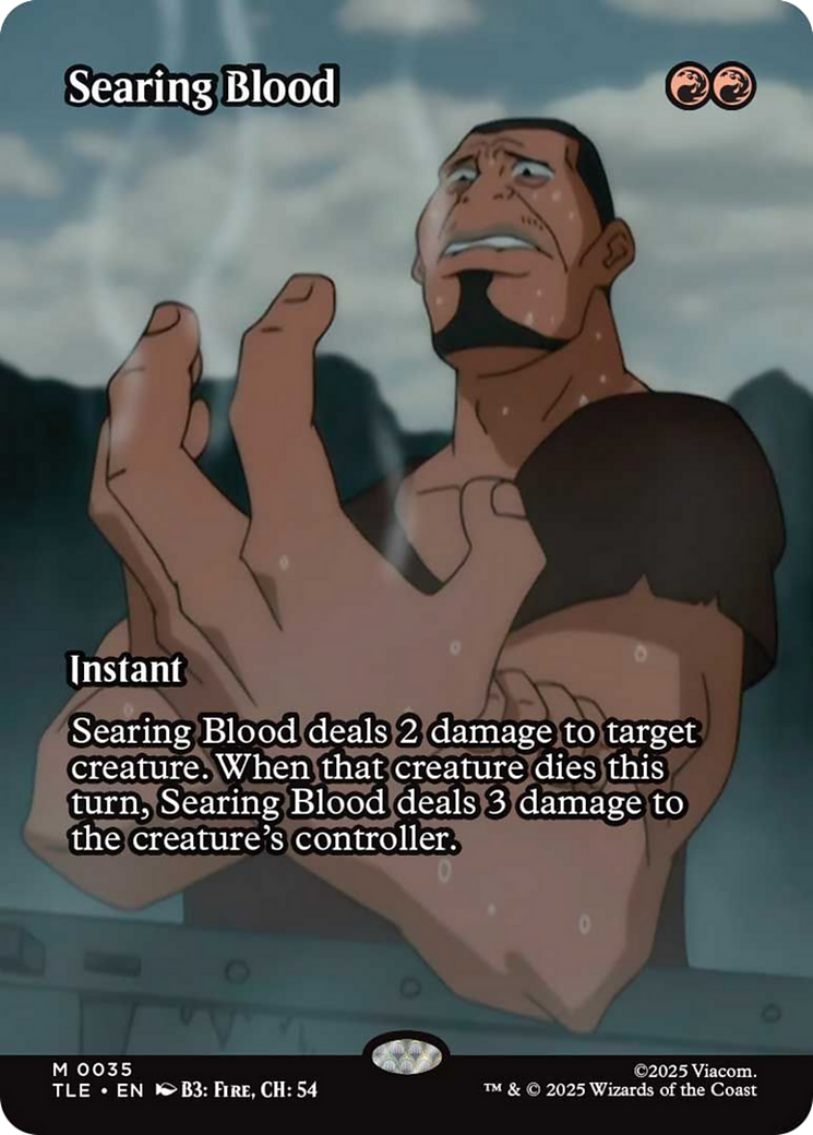 Searing Blood (Borderless) [Avatar: The Last Airbender: Eternal-Legal] | Boutique FDB TCG