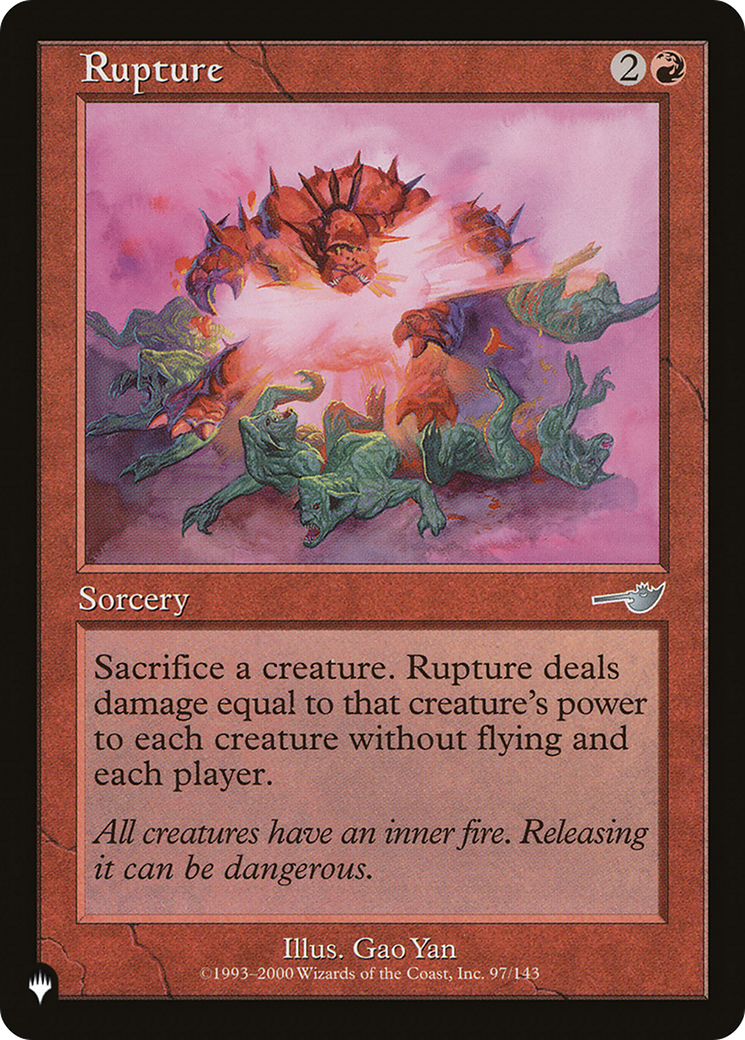 Rupture [The List Reprints] | Boutique FDB TCG