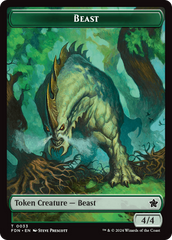 Dog // Beast (0033) Double-Sided Token [Foundations Tokens] | Boutique FDB TCG