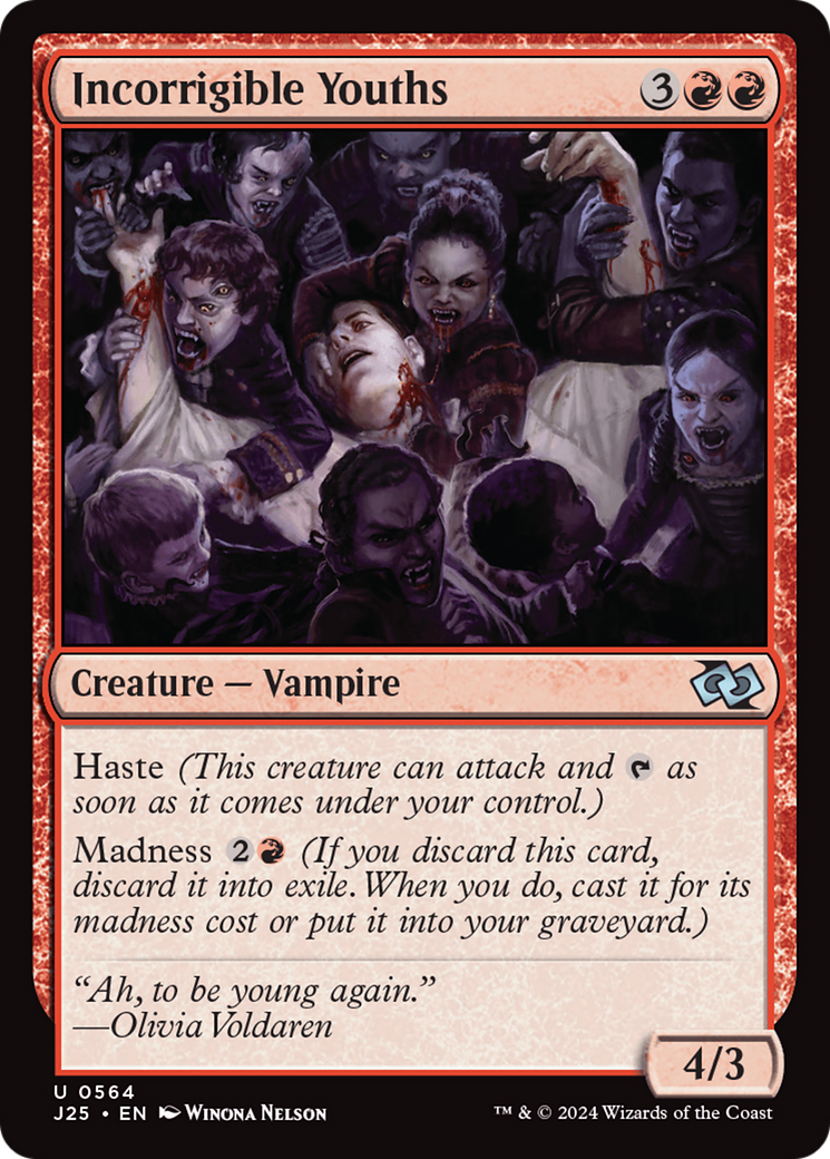 Incorrigible Youths [Foundations Jumpstart] | Boutique FDB TCG