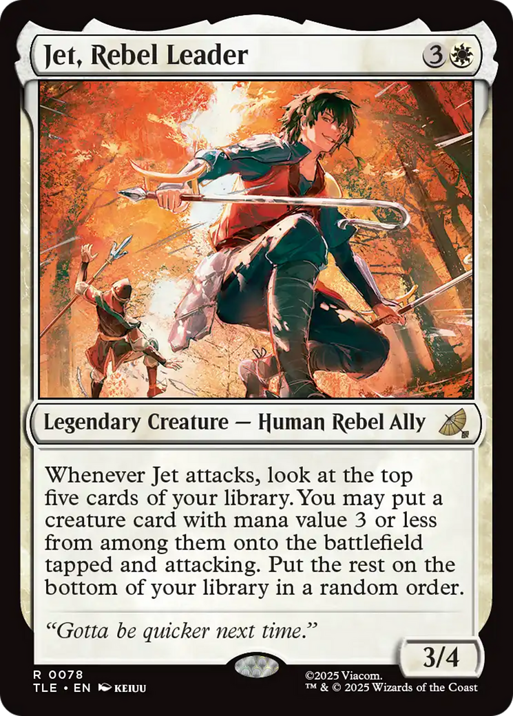 Jet, Rebel Leader [Avatar: The Last Airbender: Eternal-Legal] | Boutique FDB TCG