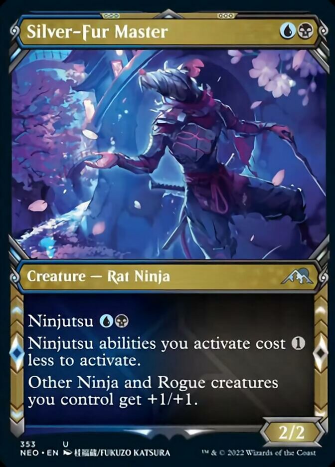 Silver-Fur Master (Showcase Ninja) [Kamigawa: Neon Dynasty] | Boutique FDB TCG