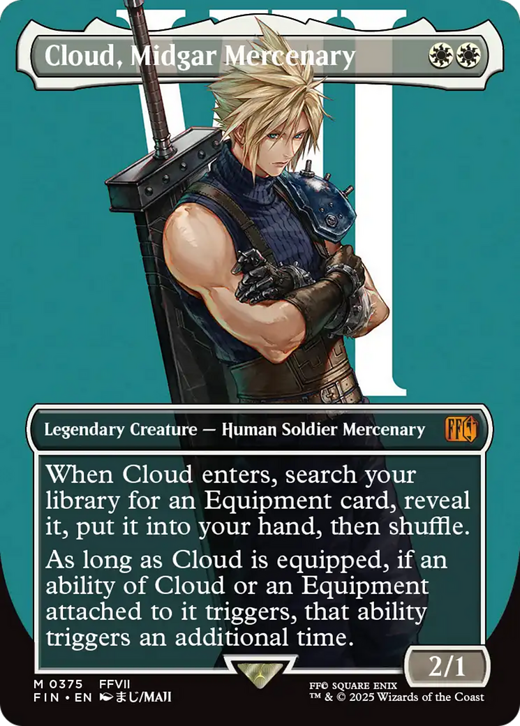 Cloud, Midgar Mercenary (Borderless) [FINAL FANTASY] | Boutique FDB TCG