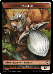 Hamster // Saproling Double-Sided Token [Bloomburrow Commander Tokens] | Boutique FDB TCG