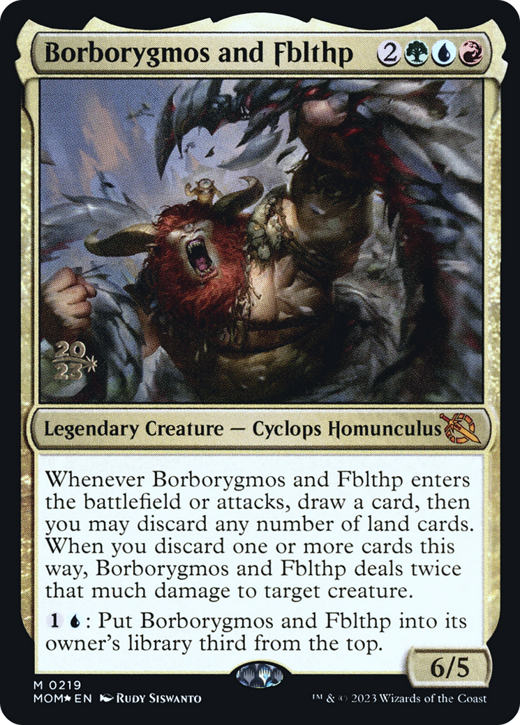 Borborygmos and Fblthp [March of the Machine Prerelease Promos] | Boutique FDB TCG