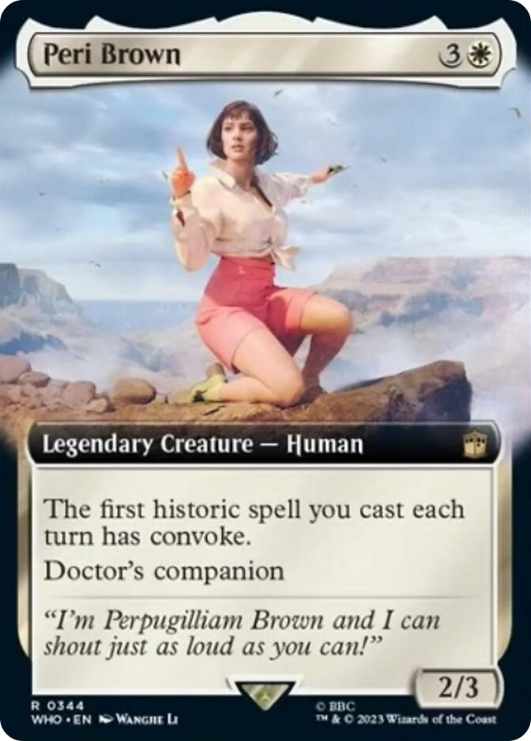 Peri Brown (Extended Art) [Doctor Who] | Boutique FDB TCG