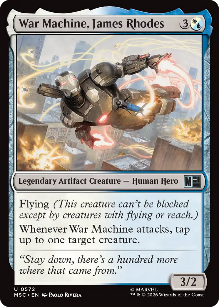War Machine, James Rhodes [Marvel Super Heroes Commander] | Boutique FDB TCG