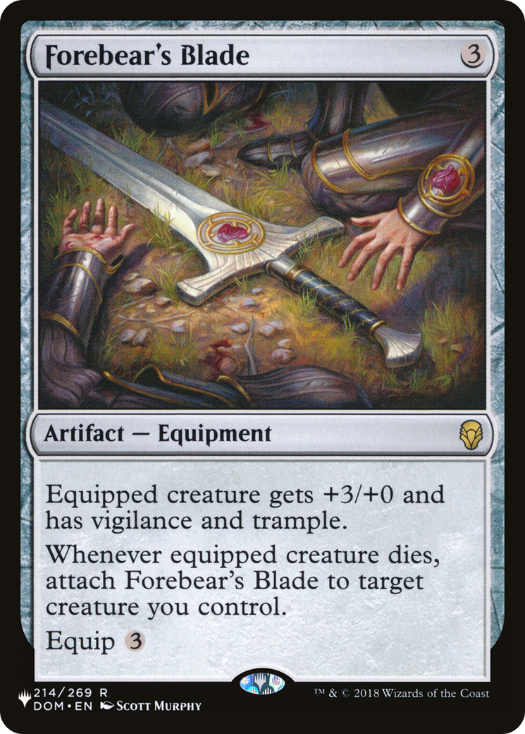 Forebear's Blade [The List] | Boutique FDB TCG