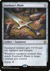 Forebear's Blade [The List] | Boutique FDB TCG