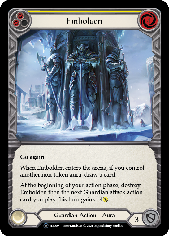 Embolden (Yellow) [U-ELE207] (Tales of Aria Unlimited)  Unlimited Rainbow Foil | Boutique FDB TCG