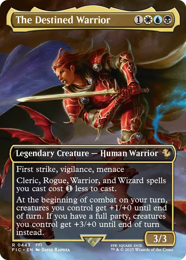 The Destined Warrior (Borderless) [FINAL FANTASY Commander] | Boutique FDB TCG