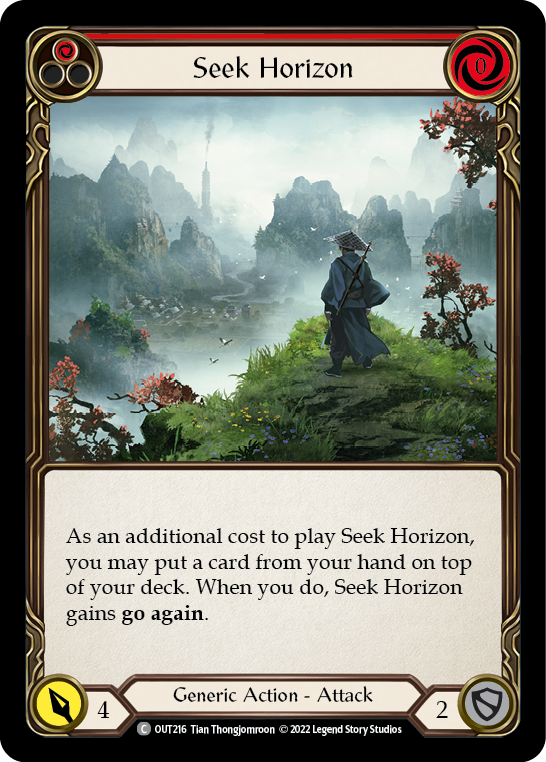 Seek Horizon (Red) [OUT216] (Outsiders) | Boutique FDB TCG