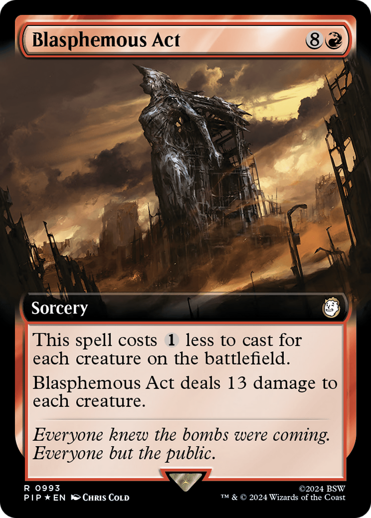 Blasphemous Act (Extended Art) (Surge Foil) [Fallout] | Boutique FDB TCG