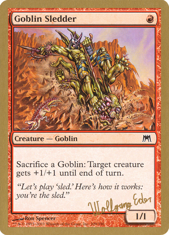 Goblin Sledder (Wolfgang Eder) [World Championship Decks 2003] | Boutique FDB TCG