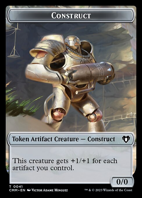 Elemental (0026) // Construct (0041) Double-Sided Token [Commander Masters Tokens] | Boutique FDB TCG