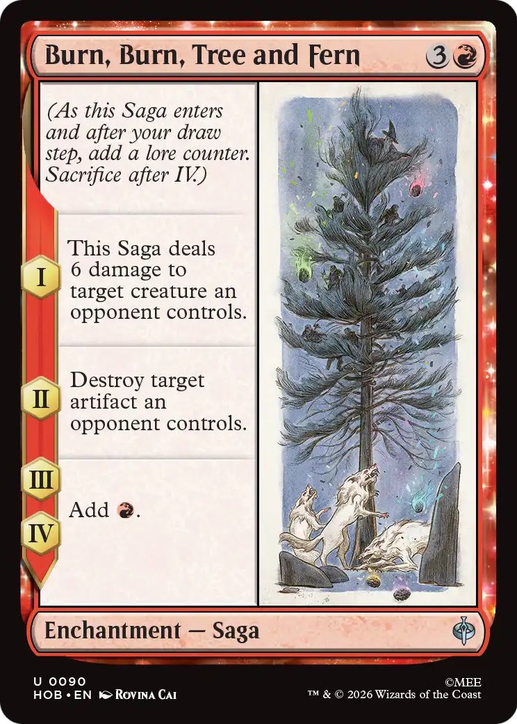 Burn, Burn, Tree and Fern [The Hobbit] | Boutique FDB TCG