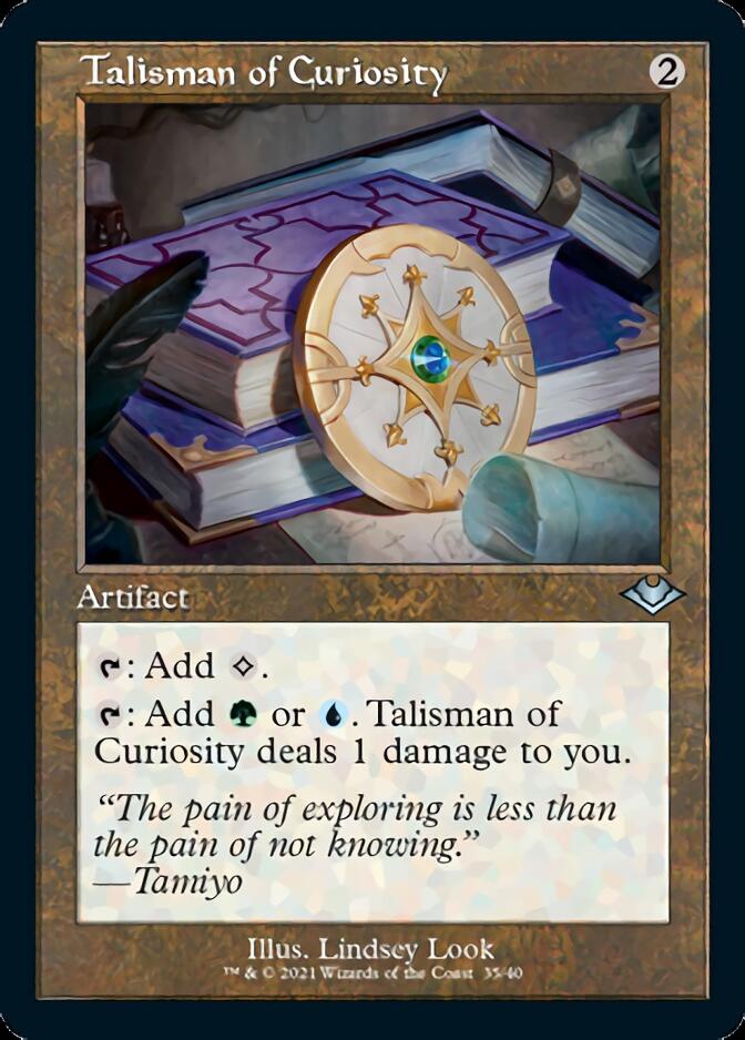 Talisman of Curiosity (Retro Foil Etched) [Modern Horizons] | Boutique FDB TCG