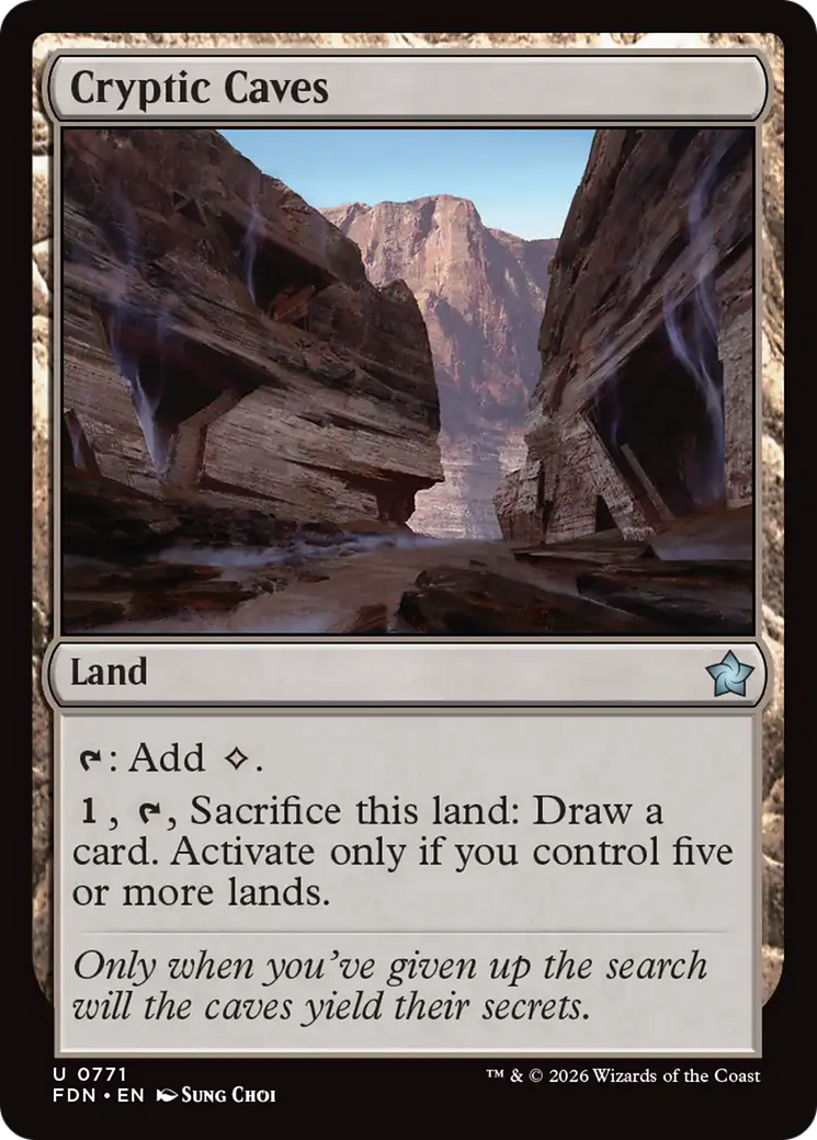 Cryptic Caves (0771) [Foundations] | Boutique FDB TCG