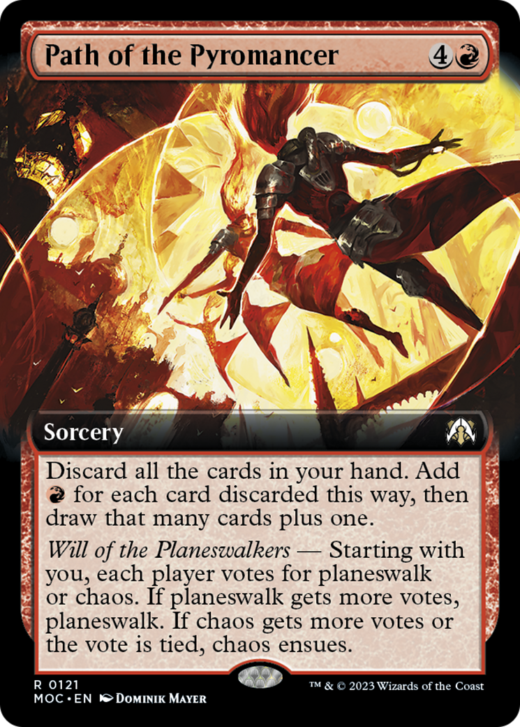 Path of the Pyromancer (Extended Art) [March of the Machine Commander] | Boutique FDB TCG