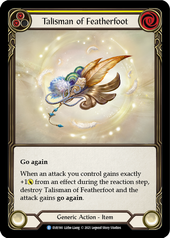 Talisman of Featherfoot [EVR190] (Everfest)  1st Edition Cold Foil | Boutique FDB TCG