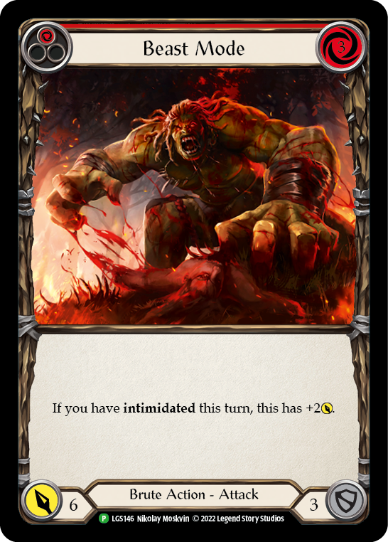 Beast Mode (Red) [LGS146] (Promo)  Rainbow Foil | Boutique FDB TCG