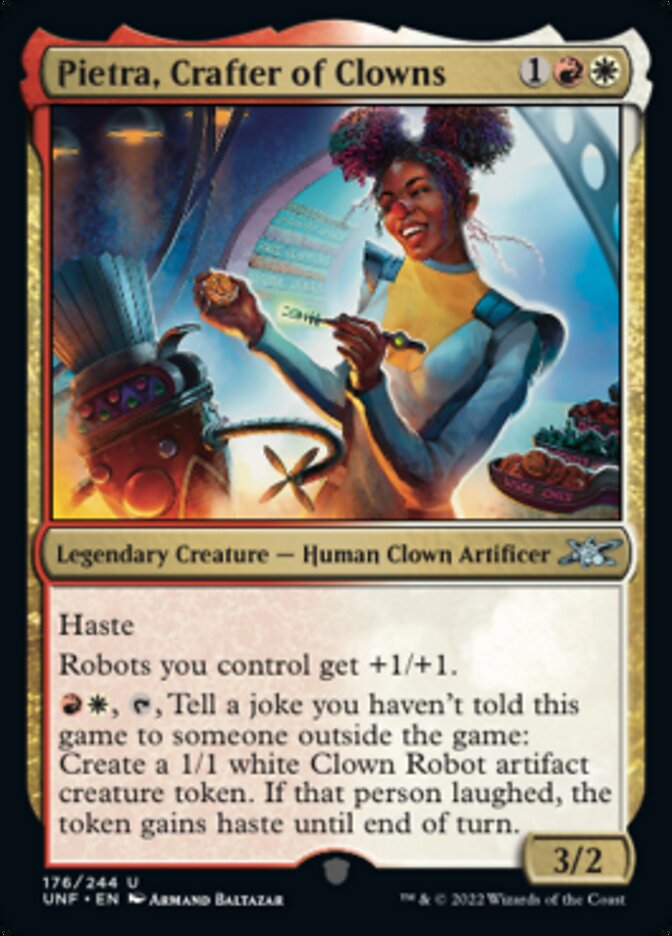 Pietra, Crafter of Clowns [Unfinity] | Boutique FDB TCG