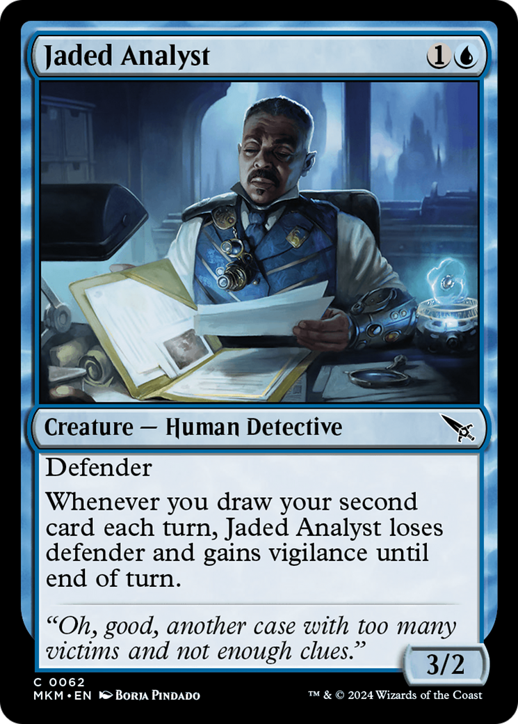 Jaded Analyst [Murders at Karlov Manor] | Boutique FDB TCG