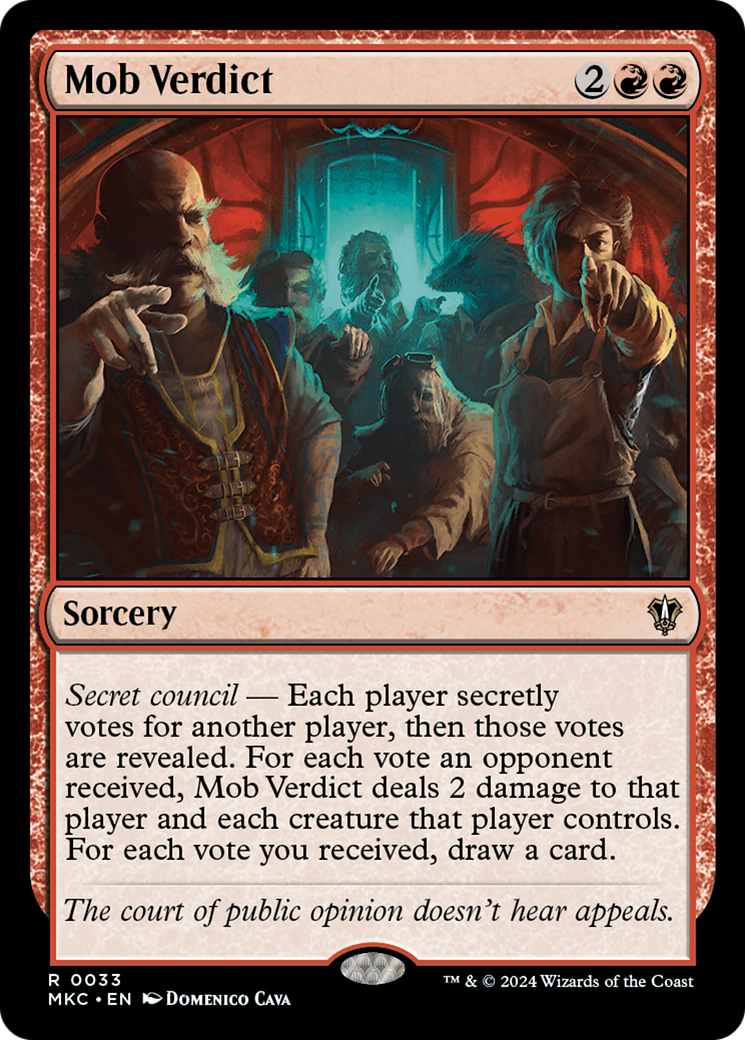 Mob Verdict [Murders at Karlov Manor Commander] | Boutique FDB TCG