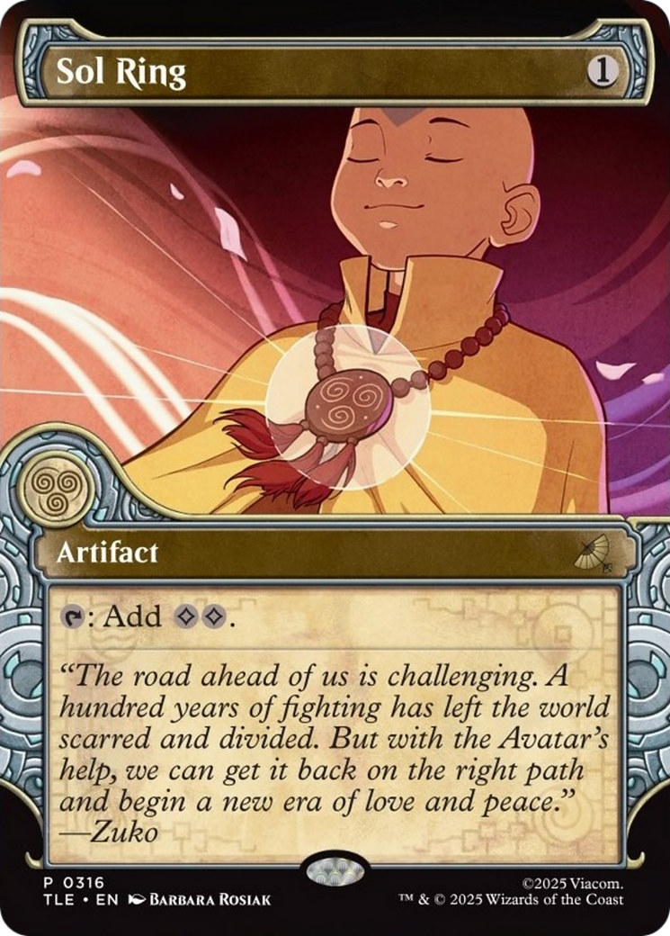 Sol Ring (Showcase) [Avatar: The Last Airbender: Eternal-Legal] | Boutique FDB TCG