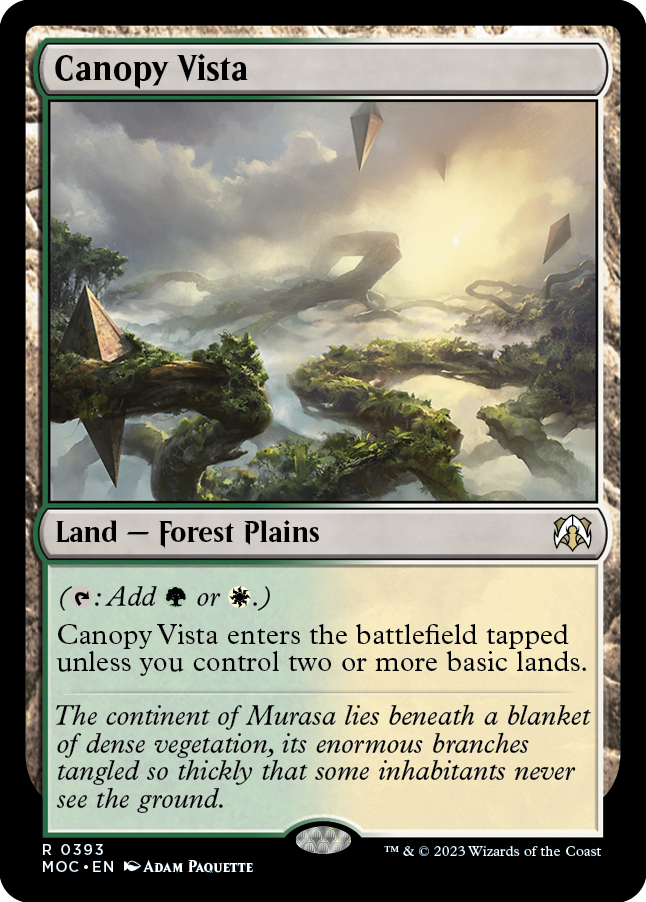 Canopy Vista [March of the Machine Commander] | Boutique FDB TCG