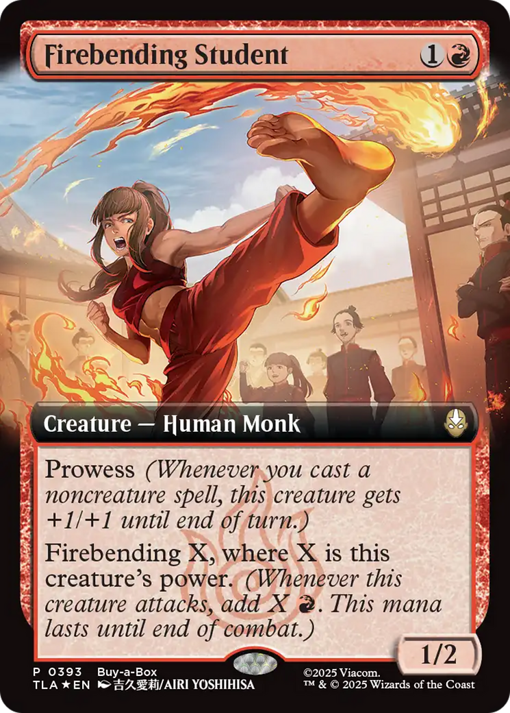 Firebending Student (Extended Art) [Avatar: The Last Airbender Promos] | Boutique FDB TCG