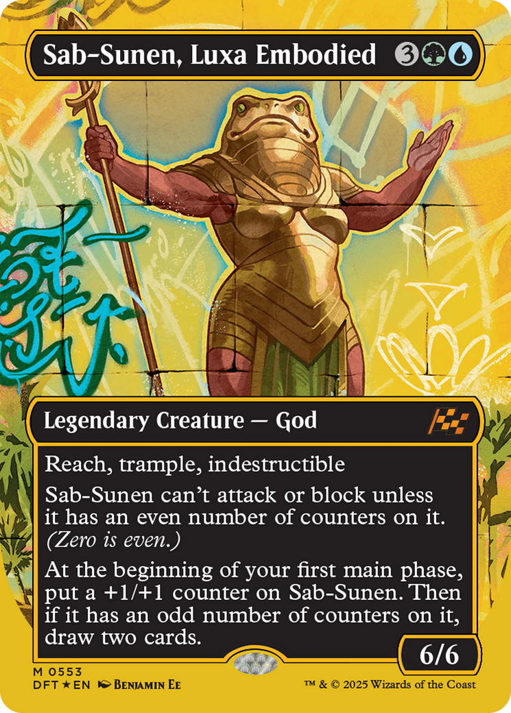 Sab-Sunen, Luxa Embodied (Borderless) (First-Place Foil) [Aetherdrift] | Boutique FDB TCG