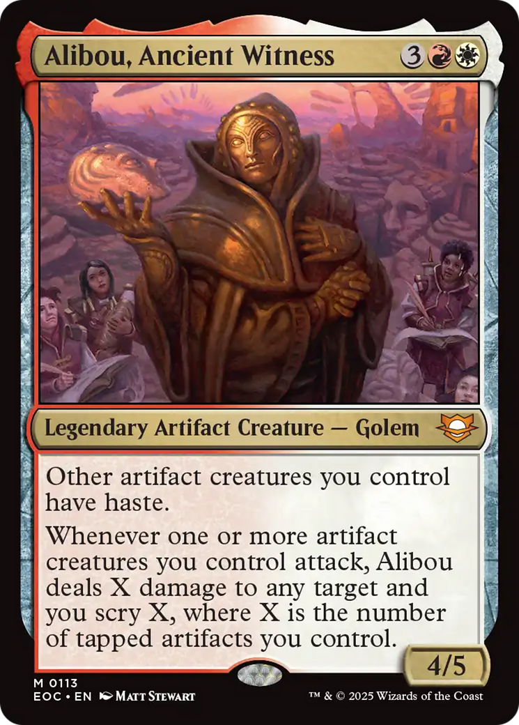 Alibou, Ancient Witness [Edge of Eternities Commander] | Boutique FDB TCG