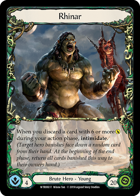 Rhinar // Rhinar, Reckless Rampage [WTR002-T // WTR001-T] (Welcome to Rathe)  Alpha Print Normal | Boutique FDB TCG