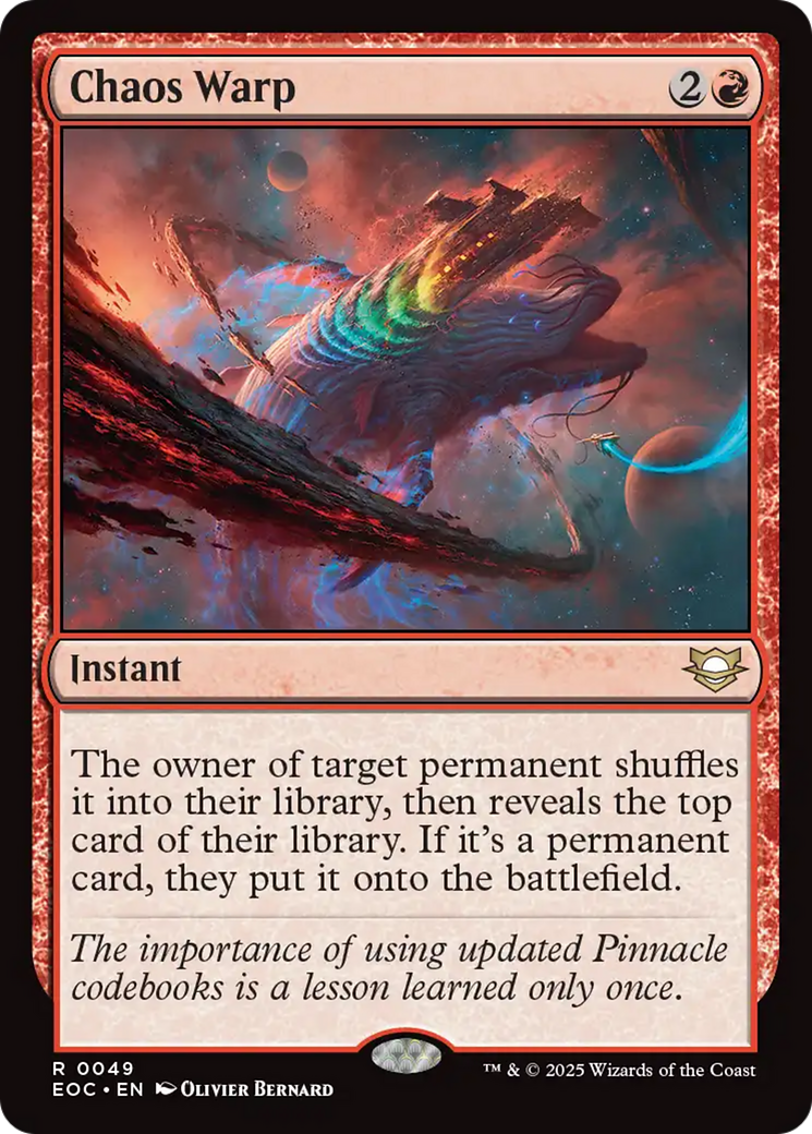 Chaos Warp [Edge of Eternities Commander] | Boutique FDB TCG