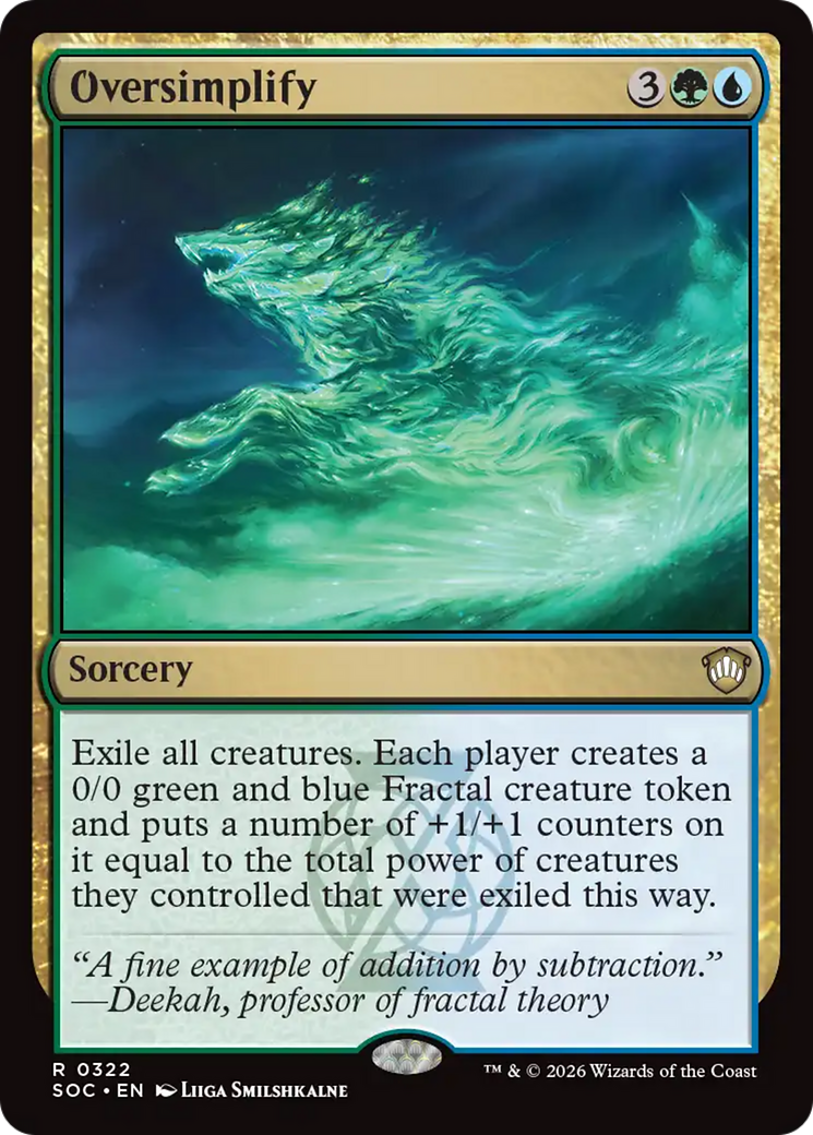 Oversimplify [Secrets of Strixhaven Commander] | Boutique FDB TCG
