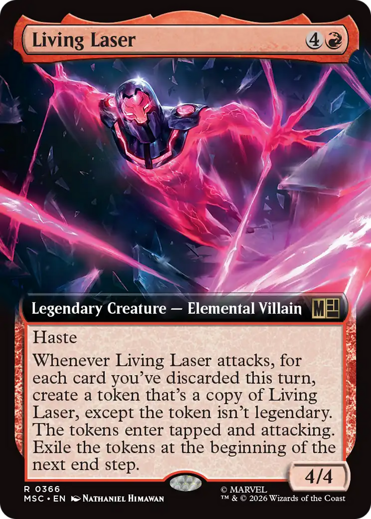 Living Laser (Extended Art) [Marvel Super Heroes Commander] | Boutique FDB TCG