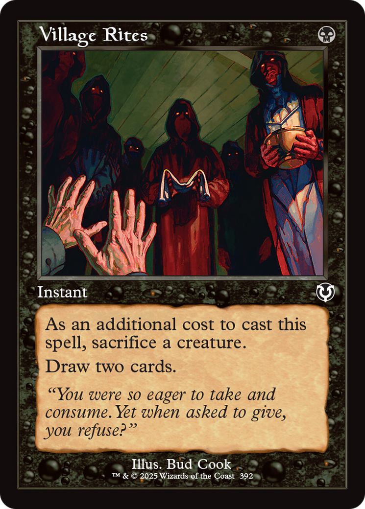 Village Rites (Retro Frame) [Innistrad Remastered] | Boutique FDB TCG