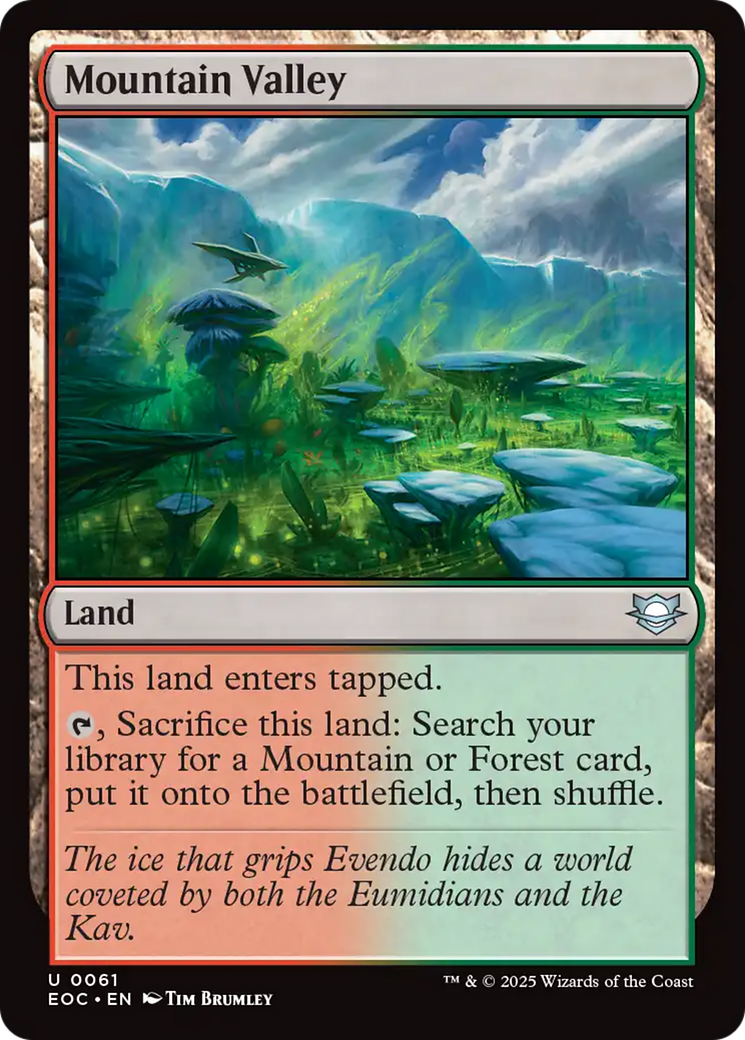 Mountain Valley [Edge of Eternities Commander] | Boutique FDB TCG