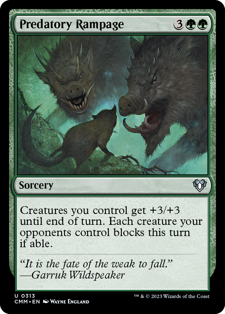 Predatory Rampage [Commander Masters] | Boutique FDB TCG