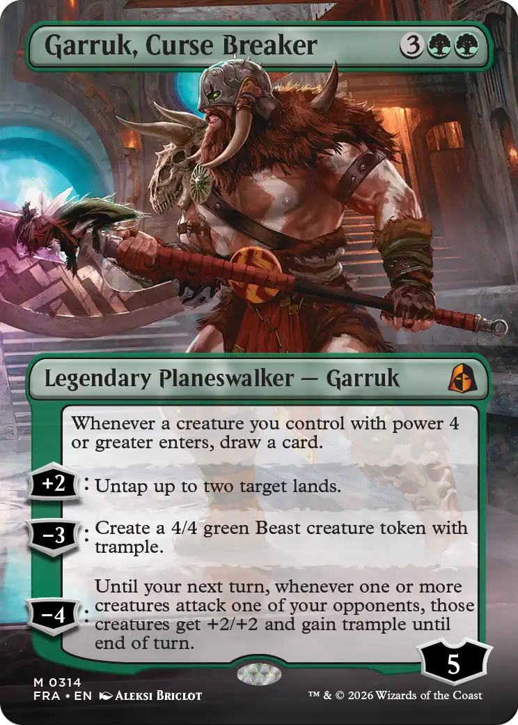 Garruk, Curse Breaker (Borderless) [Reality Fracture] | Boutique FDB TCG