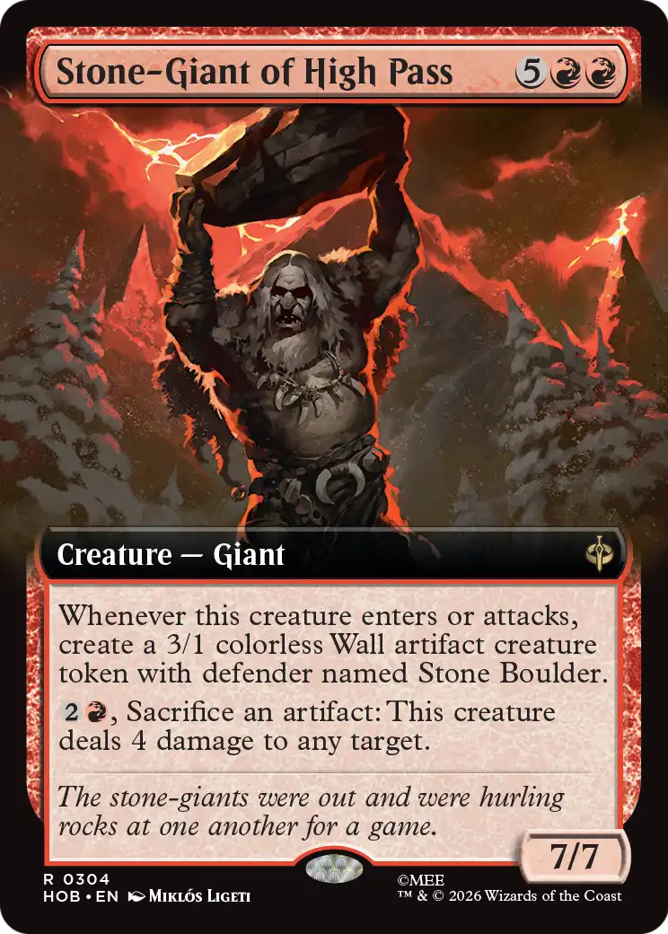 Stone-Giant of High Pass (Extended Art) [The Hobbit] | Boutique FDB TCG