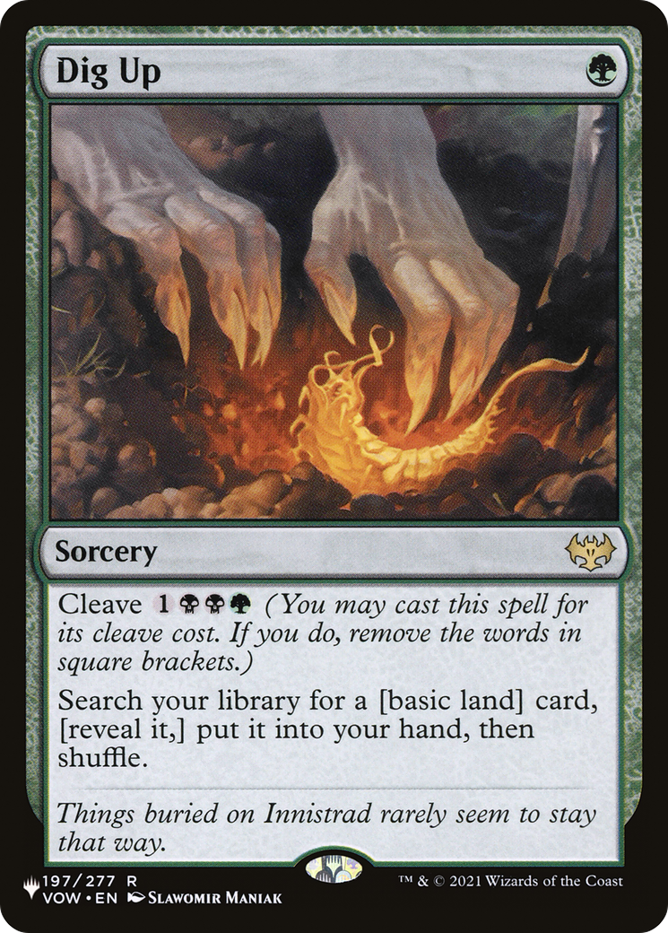 Dig Up [The List] | Boutique FDB TCG