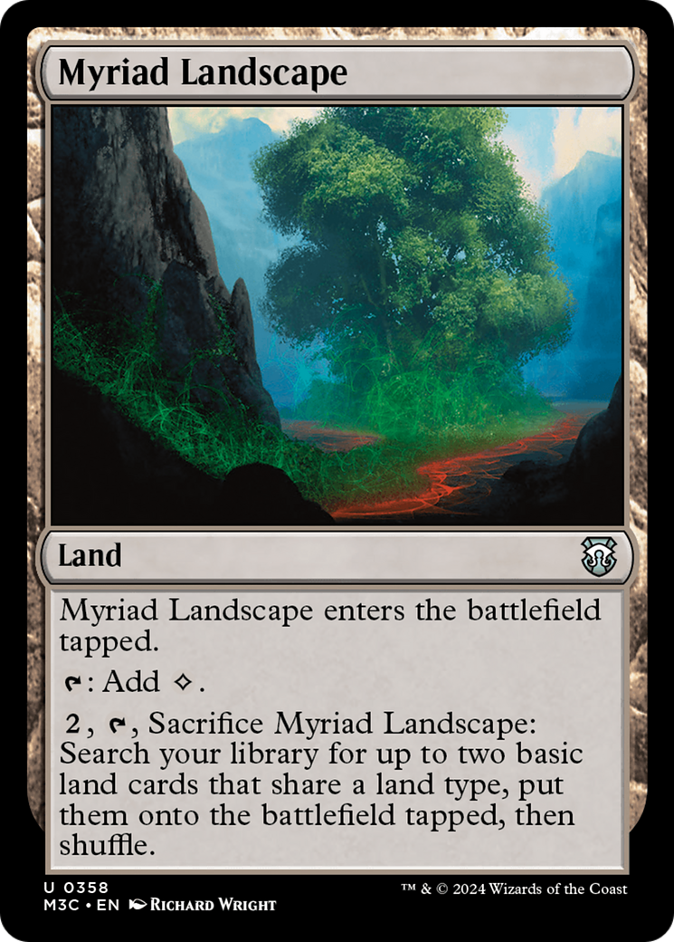 Myriad Landscape (Ripple Foil) [Modern Horizons 3 Commander] | Boutique FDB TCG