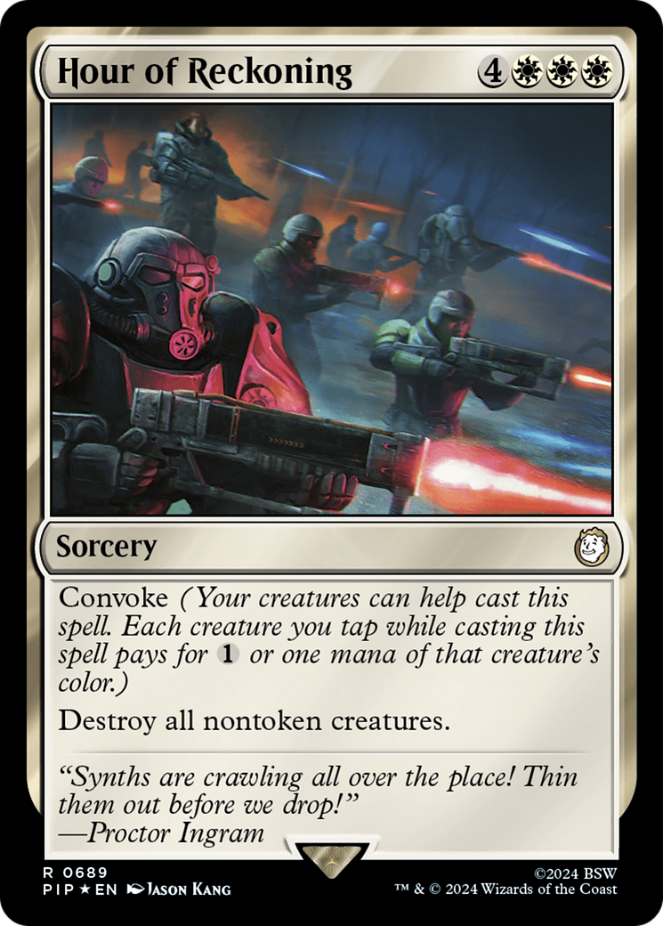 Hour of Reckoning (Surge Foil) [Fallout] | Boutique FDB TCG