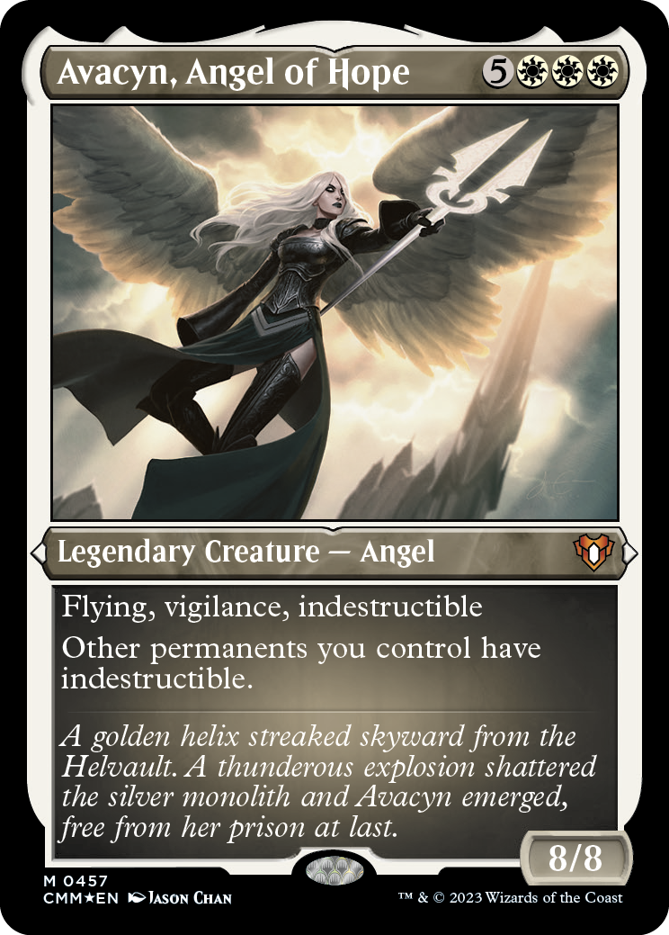 Avacyn, Angel of Hope (Foil Etched) [Commander Masters] | Boutique FDB TCG