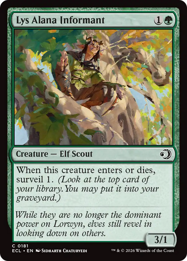 Lys Alana Informant [Lorwyn Eclipsed] | Boutique FDB TCG